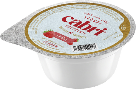 Yaourt de chèvre fraise Cabri 125 g